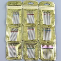 Ensemble de forets à ongles en acier inoxydable BIN pour lime à ongles électrique