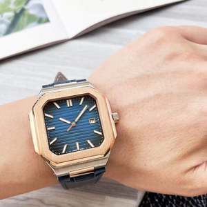 Reloj Cronógrafo de Alta Calidad para Hombre, Estilo Ejecutivo, Caja de Aleación Simple, Moderno, Resistente al Agua, Totalmente Automático, Diseño de Dibujos Animados, Estilo Antiguo - Product Image 3