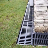 Haute qualité personnalisé douche extérieure canal de drainage gouttière HDPE et polymère béton usine directe des matériaux de construction en plastique