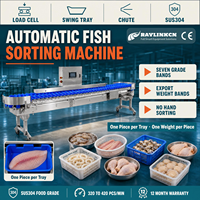 Automatische Sorteerinstallatie op Gewicht SUS304 6 tot 8 Gewichtsklassen voor Tilapia Sardine IQF-Vriesafdeling Productiehal