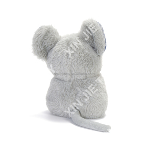 <span class=keywords><strong>Peluche</strong></span> di <span class=keywords><strong>Topo</strong></span> Personalizzato OEM/ODM, Giocattolo Morbido a Forma di <span class=keywords><strong>Topo</strong></span> con Occhi Grandi, Design Cartoon, Colore Grigio - Product Image 2