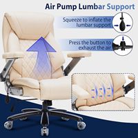 500lbs Heavy Duty Executive Extra Large Chaise de Bureau 4 Way Flip Up Accoudoir Chaise de Bureau Ergonomique avec Support Lombaire Réglable