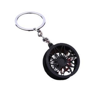 Colgador creativo para llaveros de coche. Llavero colgante superventas transfronterizo con diseño simulado de <span class=keywords><strong>discos</strong></span> de freno de coche y cubos de rueda - Product Image 5