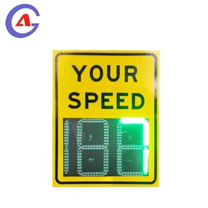 Señal de Tráfico LED Solar para Límite de Velocidad y Medición de Velocidad, Muestra la Velocidad por Kilómetros - Product Image 1