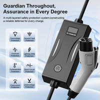 Station de recharge intelligente pour véhicules électriques OLINK portable 16A 32A 220V AC, chargeur EV monophasé GBT 7kw pour usage domestique