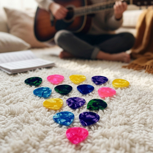 Logo OEM plettri per chitarra all'ingrosso plettri per chitarra in celluloide da 0.46mm per basso chitarre acustiche elettriche Ukulele - Product Image 6
