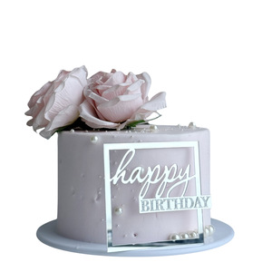 ของตกแต่งเค้กวันเกิดอะคริลิคลายฮันนี่แอนด์สวีทเนส หนา 1.3 มม. หลายสี - Product Image 4