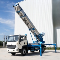 Chariot élévateur pour le déplacement de matériaux de construction JIUHE, chariot élévateur à échelle aérienne de 45 m, chariot élévateur à échelle réglable, plateforme de travail