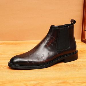 High-end Men's Dress Shoes Italian Style Formal Genuine Leather Shoes Handmade Loafers Business Formal Oxford Shoes for Men - Product Image 4