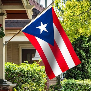 Bandiere di Porto Rico e Bandiere di Tutti i <span class=keywords><strong>Paesi</strong></span> del <span class=keywords><strong>Mondo</strong></span> in Poliestere con Stampa Etichetta, Forma Rettangolare, Confezionate - Product Image 2