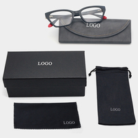 Montures de lunettes tendance pour femmes en TR90, verres transparents dégradés, branches en acétate 3D, charnières à ressort, lunettes optiques personnalisées