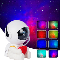 Cadeau de Noël : Mini projecteur de galaxie nébuleuse astronaute de dessin animé, veilleuse (1 pièce)