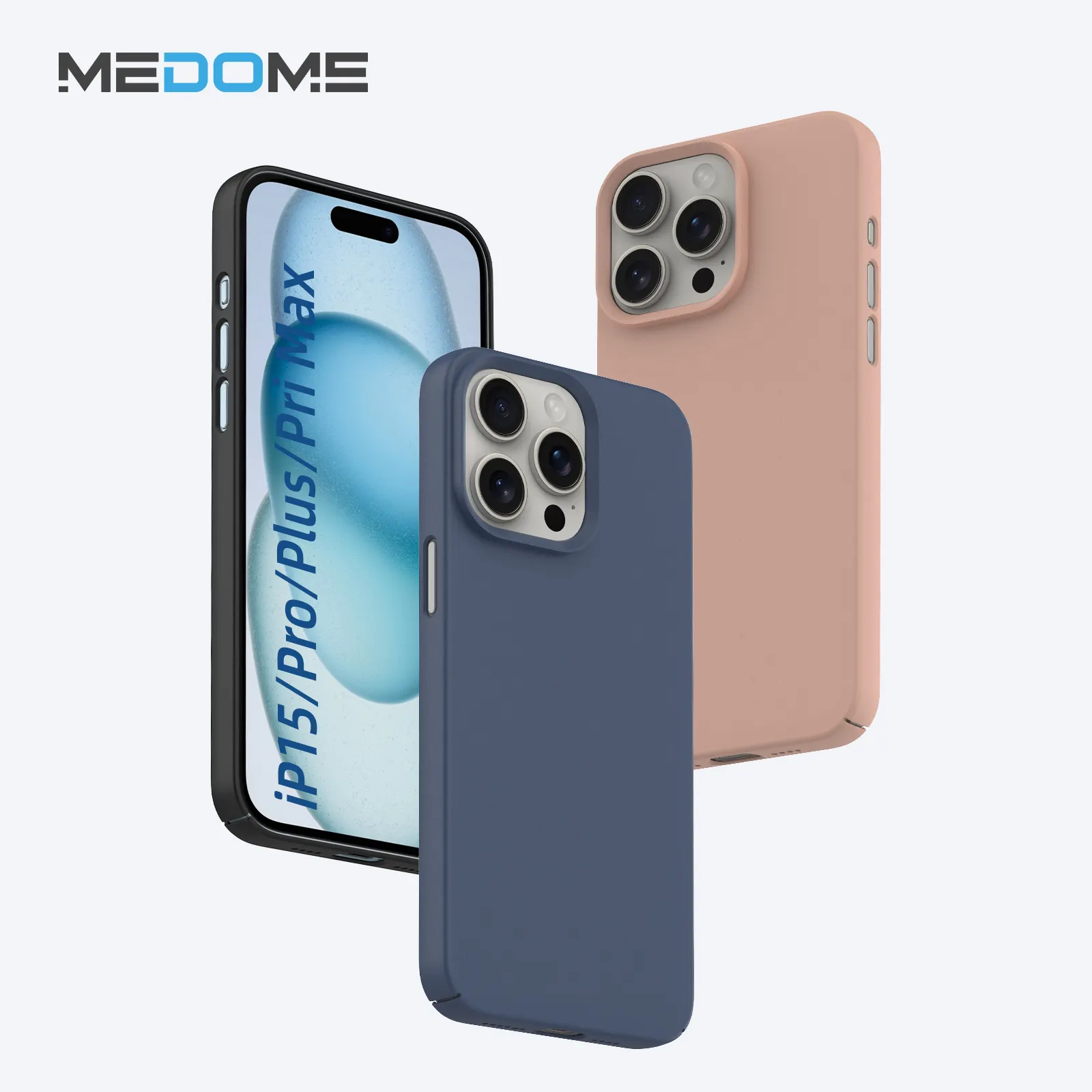 2024 Medome Cell Phone Case For iPhone 15 Magnetic Recycled Eco Friendly Hard PC 14 Pro Max 13 12 Cell Phone Cover Luxury Design