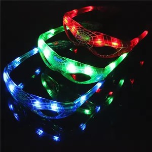 Spiderman Gafas Brillantes <span class=keywords><strong>Marvel</strong></span> Anime Figura LED Intermitente Gafas de Sol Dibujos Animados Fiesta Infantil Juguetes Niños Regalos - Product Image 6