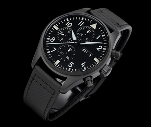 Acier inoxydable bleu, vert et noir. Lignes claires. Riche en dimensionnalité tridimensionnelle. Extrêmement polyvalent. Montre mécanique. - Product Image 6