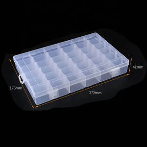 Boîte d'organisation de bijoux en plastique à 36 compartiments avec séparateurs réglables pour outils ménagers - Product Image 5