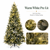 Guirlandes lumineuses de Noël d'intérieur à brancher, blanc chaud, décorées sur le sapin de Noël pour la décoration de la maison pendant les fêtes