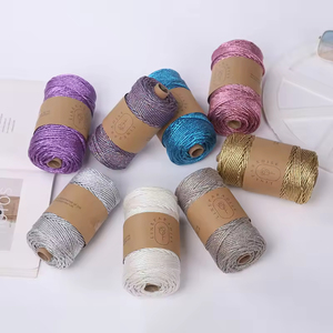 <span class=keywords><strong>Cuerda</strong></span> de Macramé con Núcleo Metálico de 3mm, Cordón Decorativo Dorado y Plateado, Hilo para Tejer, Manualidades, Crochet, <span class=keywords><strong>Cuerda</strong></span> Trenzada, Venta al Por Mayor - Product Image 6