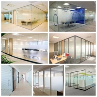 Cloison de bureau claire de haute qualité les plus libres et les postes de travail diviseur de bureau modulaire système de mur de séparation de cloison de bureau en verre