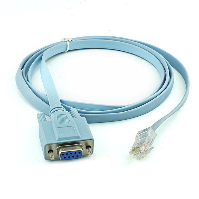 Shenzhen Factory Hot Sale 1.5M Ethernet Rj45 Male to RS232 Female Cable RJ45 to DB9 Port RS232 Serial Cable