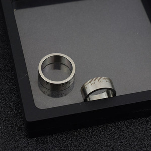2026 Popular Simple Unique Niche Design Classic Ring Light Luxury Adjustable Unisex's Stainless Steel Rings Wholesale Jewelry - Product Image 2