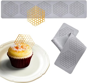 Moldes de silicona de nido de abeja, moldes huecos 3D de encaje de colmena para fondant, para hornear, arcilla polimérica, decoración de pasteles y azúcar. - Product Image 1