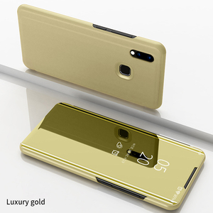 เคสชุบกระจกเต็มตัวสำหรับ <span class=keywords><strong>VIVO</strong></span>,เคสฝาครอบแบบฝาพับตั้งได้ฝาปิดแบบตั้งป้องกันเต็มตัวสำหรับ <span class=keywords><strong>VIVO</strong></span> Y91ปี Y95 - Product Image 2