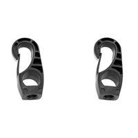Clip de fixation élastique en nylon pour corde de kayak, canoë, bateau à rames, corde à linge, avec boucle antichoc et verrou de corde élastique