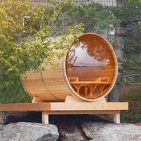 Sauna finlandais moderne et traditionnel électrique/à bois, infrarouge lointain, vapeur sèche, en cèdre rouge/huile de bouis/pin, avec poêle de chauffage 6KW, pour villa et salle de sport