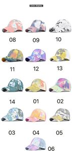 Colorful Pastel <b>Tie</b> Dye Printed Cotton Sports Cap Comfortable Street Style Baseball Hat for Women and Men - Product Image 2