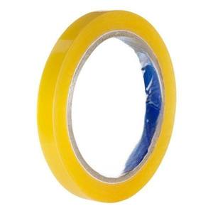 Nastro adesivo trasparente - dimensioni 12mm x 66m, colore giallo trasparente, ideale per lavori manuali e riparazioni. - Product Image 1