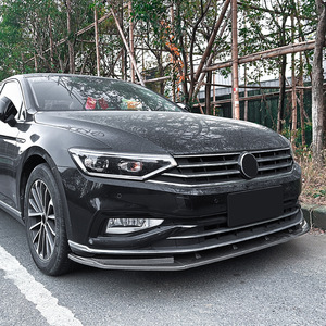 Amp Z Front <b>Lip</b> <b>Splitter</b> Body Kit Piano Black Carbon Fiber Texture For Volkswagen Passat B8.5 2020-2023 - Product Image 2
