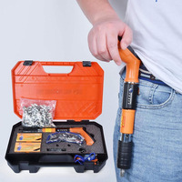 Pistolet à clous manuel industriel en acier inoxydable et plastique, fonctionnement silencieux, 5 vitesses réglables, OEM/ODM, pour usage en construction intérieure