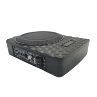 Amplificateur de voiture haute puissance de 8 pouces avec subwoofer sous le siège à bobine simple, subwoofer audio de voiture fin à basses pures, prix d'usine, DC 12V
