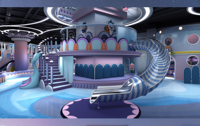 Parc de jeux intérieur personnalisable sur le thème de l'océan pour enfants, avec trampoline, pour centres commerciaux et parcs d'attractions - High High-hop
