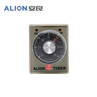 ALION AH3-3 12 volt multi rentang miniatur analog Adjustable delay timer relay 220Vac 0-60 detik 0-60 menit