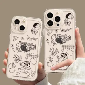 anime cartoon iphone cover TPU for iPhone 15 Pro Max mobile phone case 14 13 12 11 accessories clear back cover skeleton brand