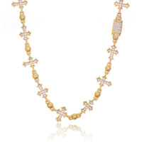 Collier pendentif chaîne croix boule disco Iced Out de haute qualité pour homme, style hip-hop, collection 2026