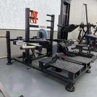 Machine à Squat à Charge Libre Professionnelle Robuste pour Entraînement de Force des Jambes en Salle de Sport