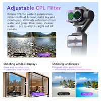 Filtres d'objectif d'appareil photo AMagisn pour DJI Osmo Pocket 4P ND8 ND16 ND32 ND64, ensembles de filtres en verre optique, montage magnétique