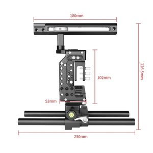 Jaula para cámara YELANGU CA7 para la serie <span class=keywords><strong>Sony</strong></span> A7 (A7K, A7II, <span class=keywords><strong>A7III</strong></span>, A7SII, A7RIII, A7RII, A7X) y otras cámaras compatibles. - Product Image 4