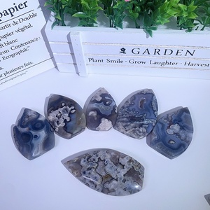 Ornamento Intagliato in Ciliegio Nero all'Ingrosso, Fiore di <span class=keywords><strong>Agata</strong></span> Cristallina Lucidato per Decorazione Casa - Product Image 4