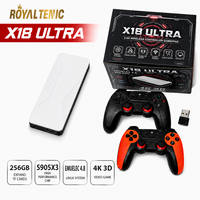 X18 Ultra Game Stick Pro 4K EE4.8 Linux, manette sans fil 2.4G double rechargeable, émulateur de télévision classique, console de jeux vidéo rétro