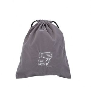 Sac à cordon personnalisé en velours avec broderie de logo, grand format, pour promotion, linge, perruques, sèche-cheveux, chaussures, vin, sac écologique à cordon. - Product Image 1