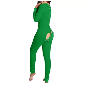 New Arrival Women's Jumpsuit <strong>Onesie</strong> Pajamas Printed Valentines <strong>Onesie</strong> <strong>for</strong> <strong>Ladies</strong> Plus Size Thermal Knitted <strong>for</strong> Summer Spring - Product Image 4
