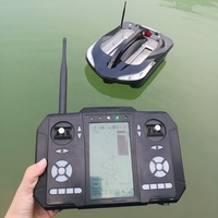 Bateau appât avec télécommande, 5 pièces, écran couleur