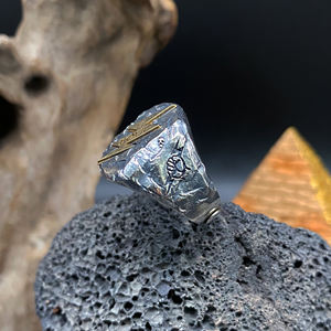 Bague en argent sterling 925 avec motif <span class=keywords><strong>de</strong></span> <span class=keywords><strong>foudre</strong></span> <span class=keywords><strong>de</strong></span> <span class=keywords><strong>Zeus</strong></span>, tendance, pour homme, style punk vintage, bijoux <span class=keywords><strong>de</strong></span> mode pour mariage - Product Image 5