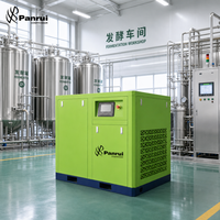 Compresseur d'air à vis Panrui 15kW 20HP 7-13 Bar 100% air pur ISO 8573 Classe 0, alimentation en eau, sans huile, pour applications alimentaires et médicales