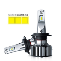 Phares de voiture Led, ampoules automobiles, H1, H3, H4, F9, H7, H11, H13, Hb3, Hb4, 9005, 9006, 9012