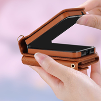 Étui de téléphone tendance en PU matelassé losanges avec cordon bandoulière, fentes pour cartes, rabat et protection antichoc avec fermeture à bouton